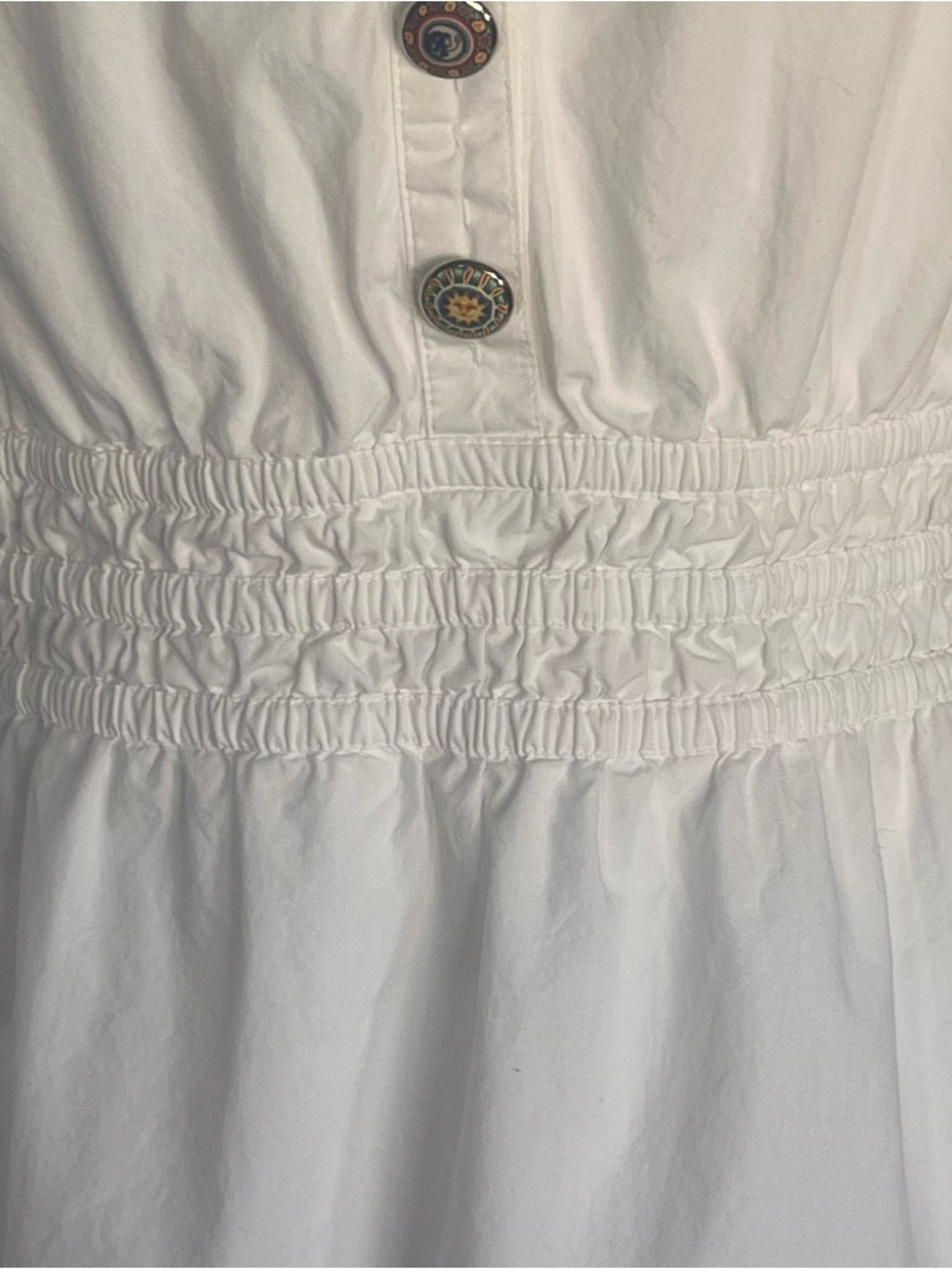 Quince White Short Puff-Sleeve Mini Dress - Picture 7 of 11